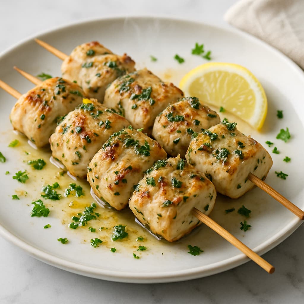 Lemon Herb Chicken Skewers — FamilyPlate recipe