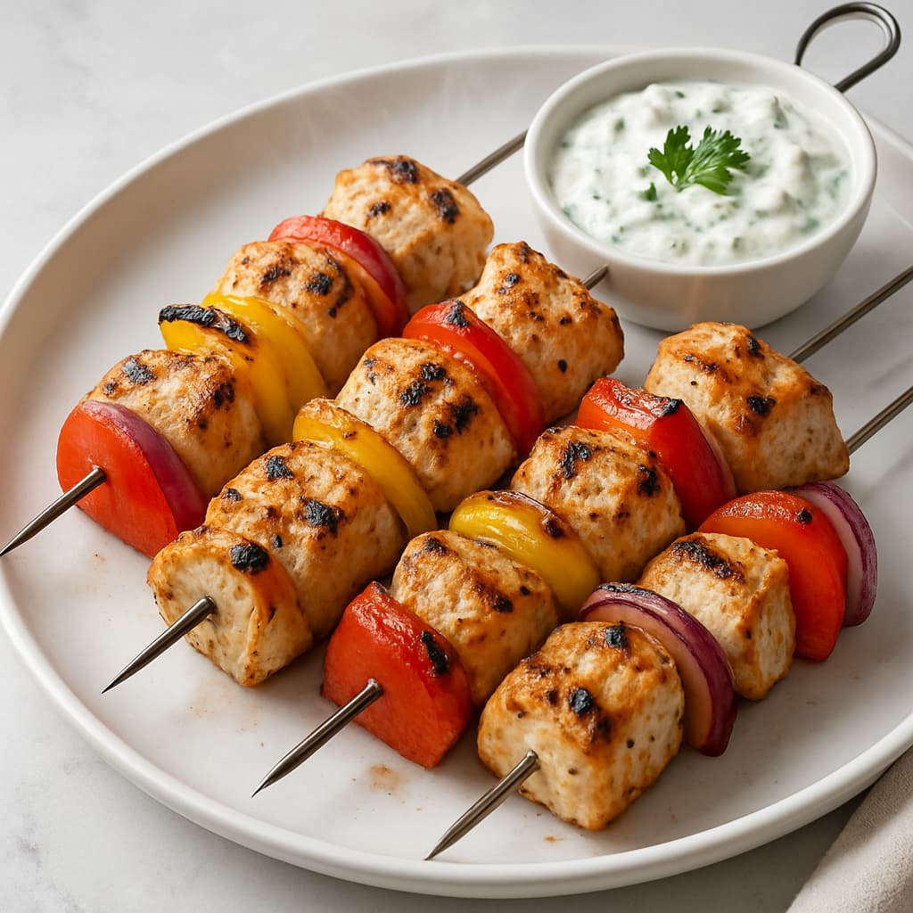 Mediterranean Chicken Skewers — FamilyPlate recipe