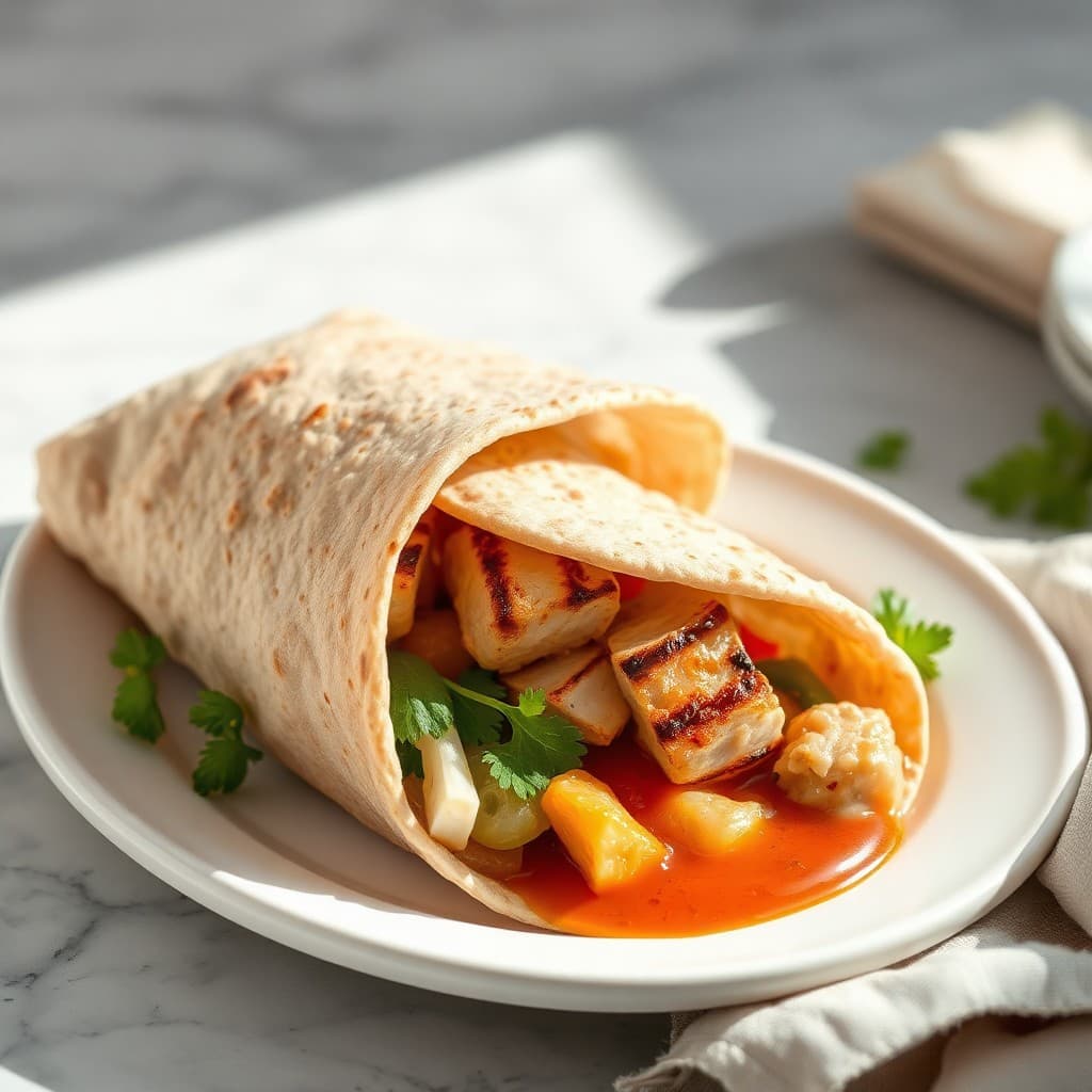 Mediterranean Chicken Wraps — FamilyPlate recipe