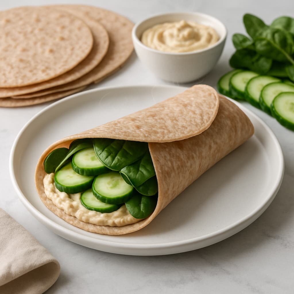 Mediterranean Hummus Wrap — FamilyPlate recipe