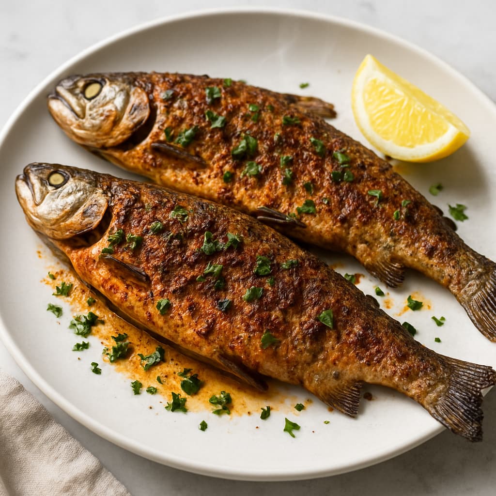 Moroccan Spiced Grilled Trout — FamilyPlate recipe