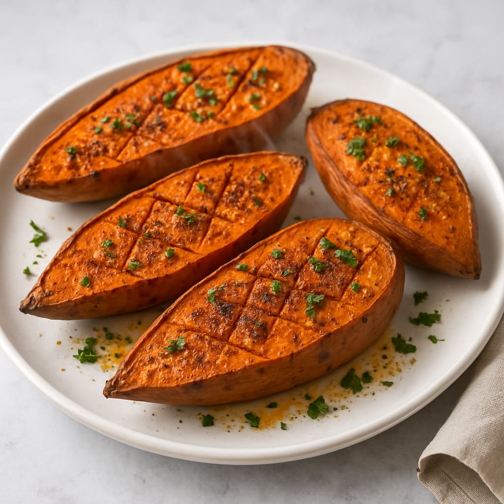 Oven Baked Sweet Potatoes — FamilyPlate recipe