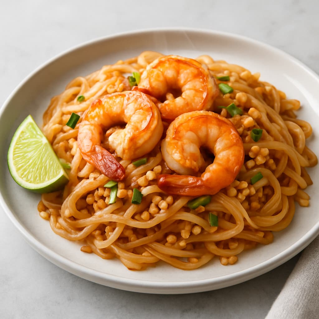 Pad Thai with Shrimps — FamilyPlate recipe