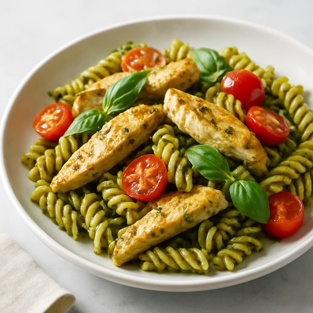 Pesto Chicken Pasta — FamilyPlate recipe