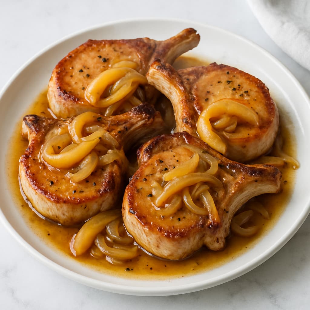 Pork Chops with Apples — FamilyPlate recipe
