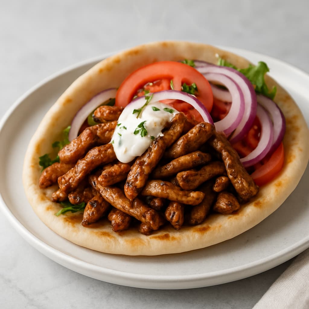 Quick Greek Pork Gyros — FamilyPlate recipe