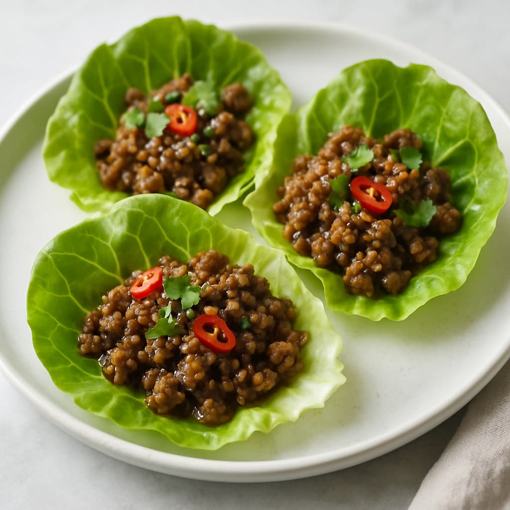 Quick Thai Beef Lettuce Wraps — FamilyPlate recipe