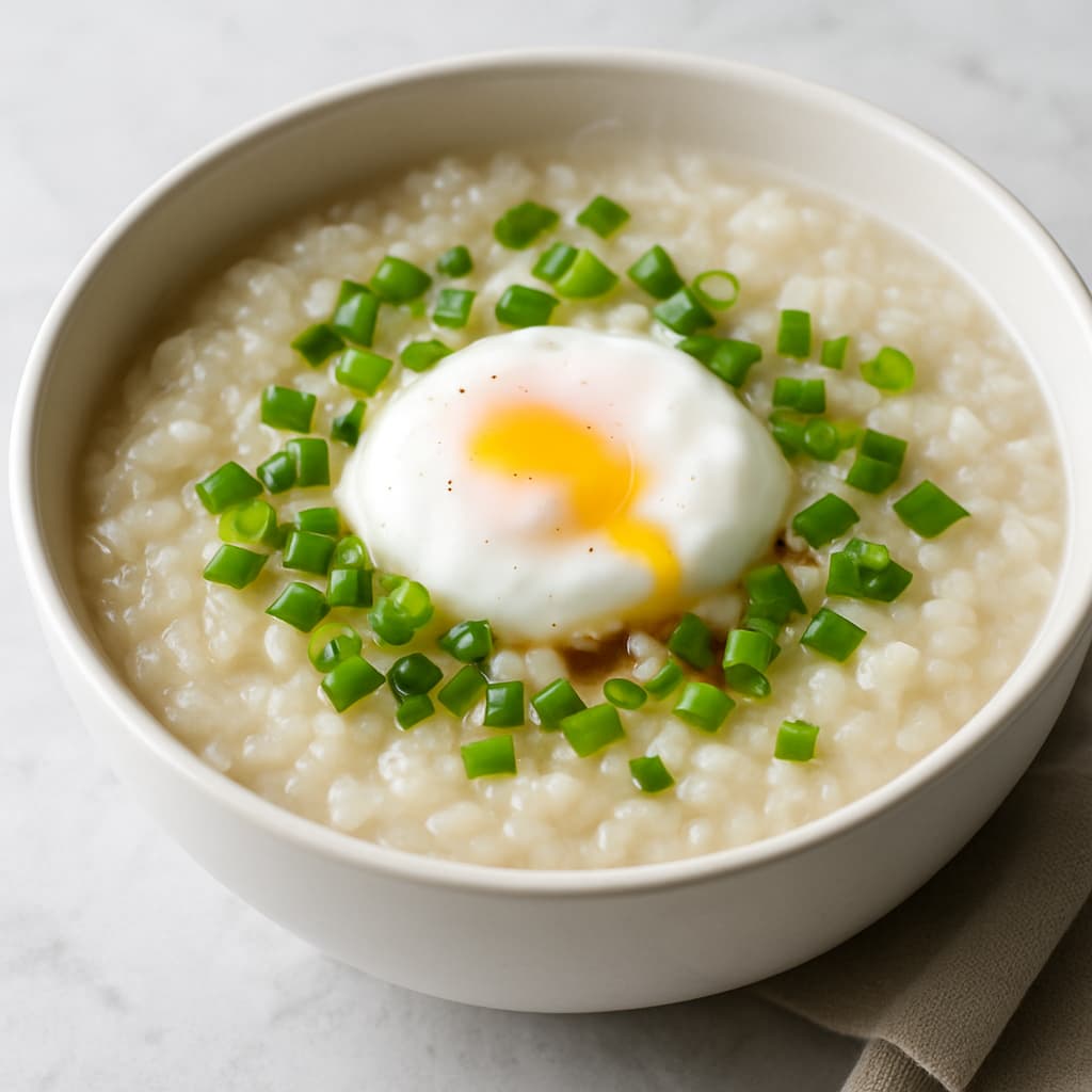 Rice Congee with Egg — FamilyPlate recipe