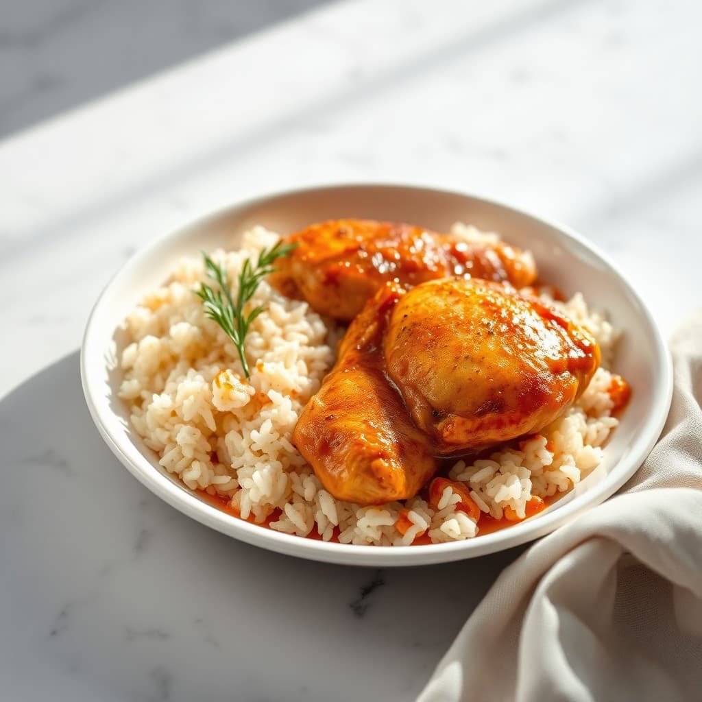 Savory Chicken and Rice recipe
