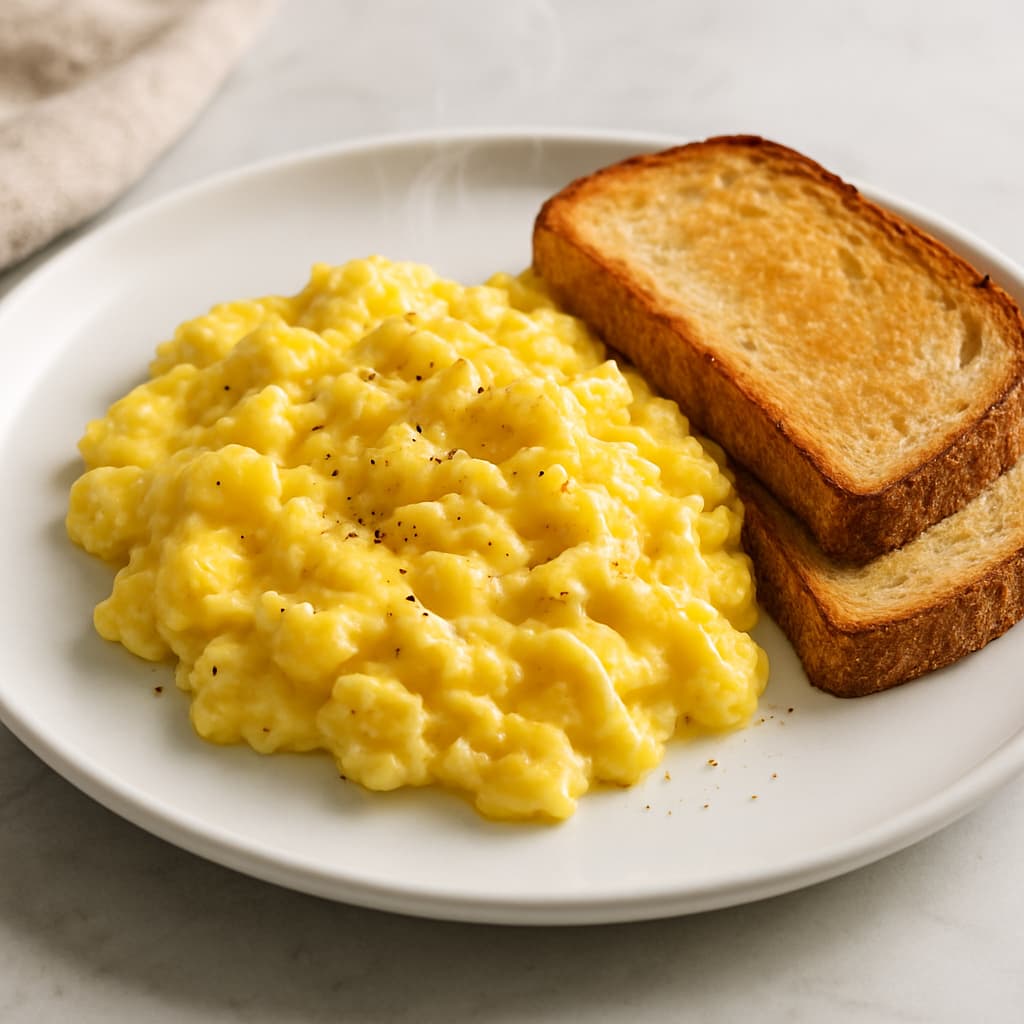 Scrambled Eggs & Toast — FamilyPlate recipe