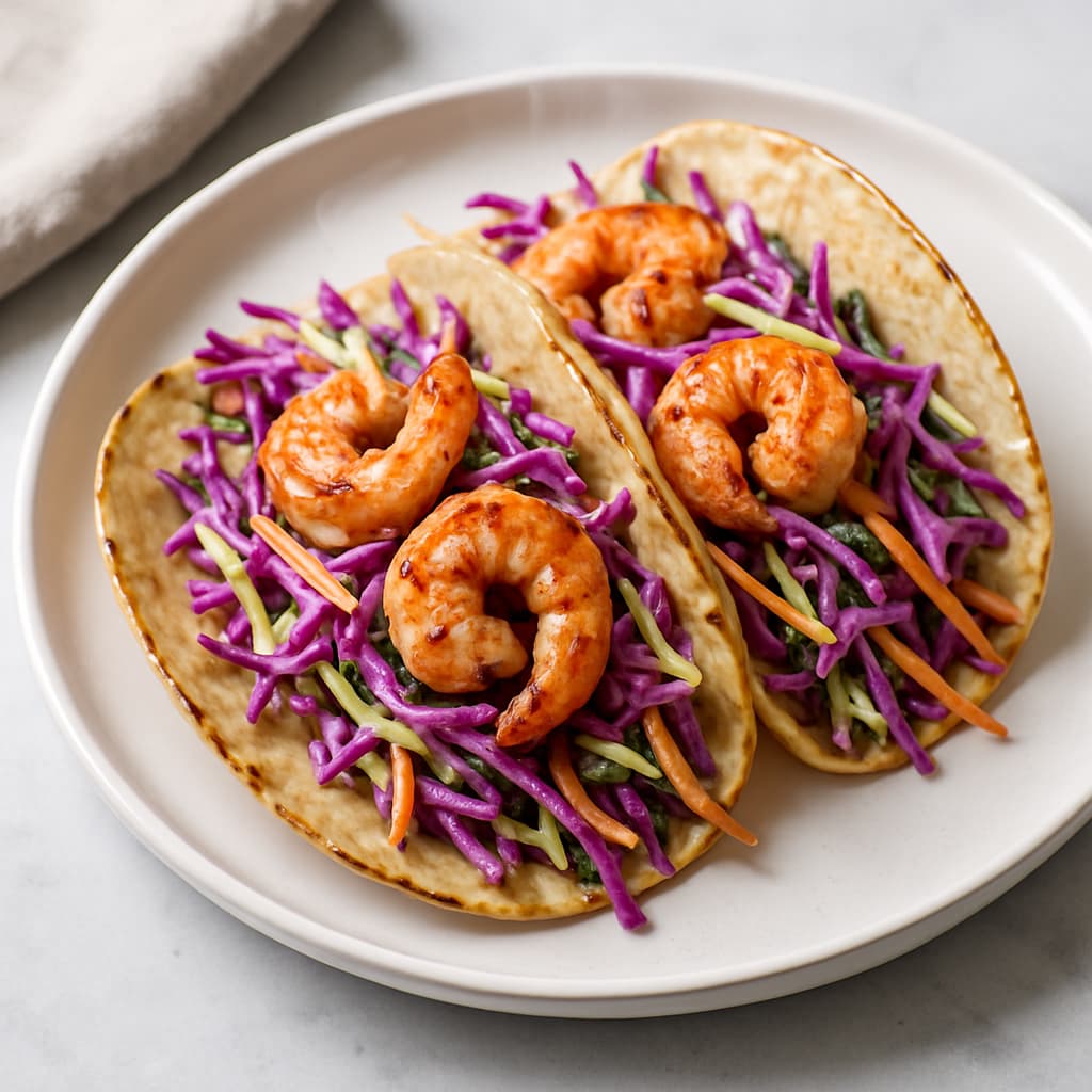 Shrimp Tacos with Cabbage Slaw — FamilyPlate recipe