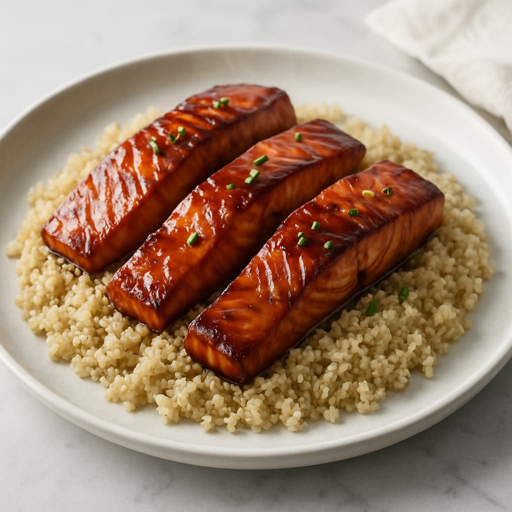 Soy-Glazed Salmon with Quinoa — FamilyPlate recipe