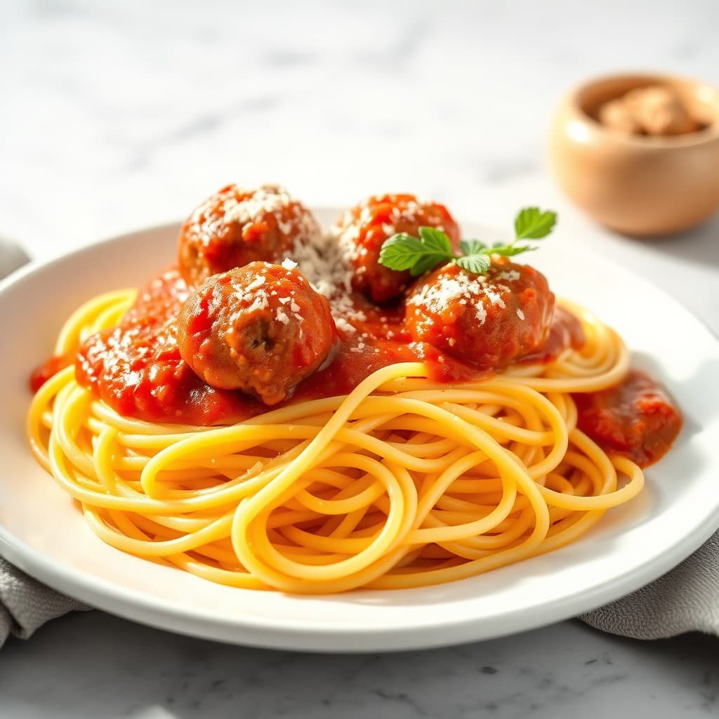 Spaghetti and Turkey Meatballs — FamilyPlate recipe