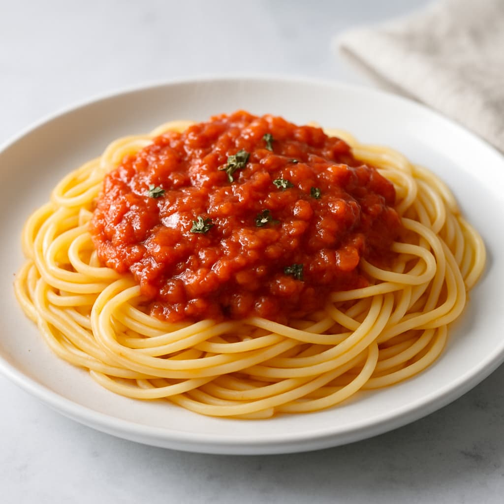 Spaghetti with Marinara Sauce — FamilyPlate recipe