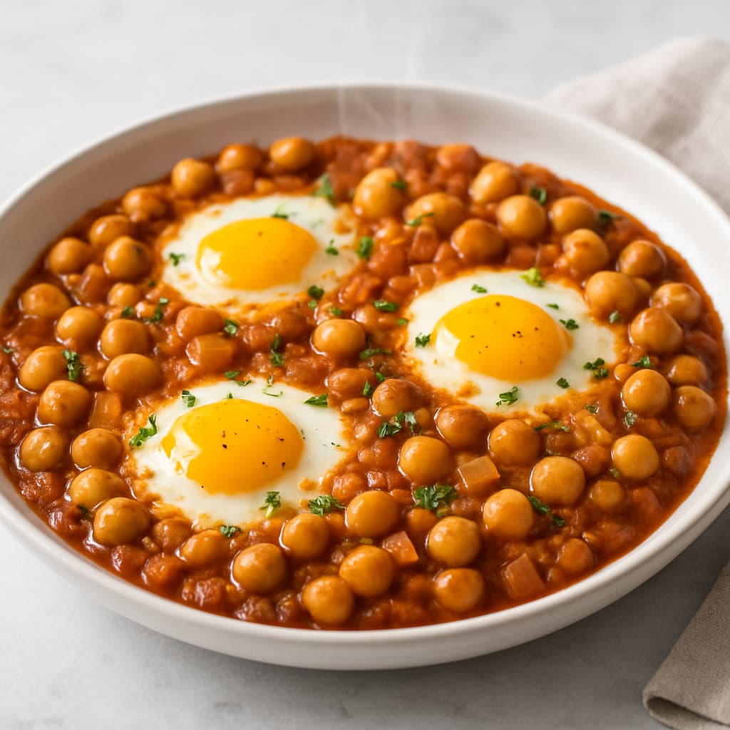 Spiced Egg and Chickpea Bake — FamilyPlate recipe