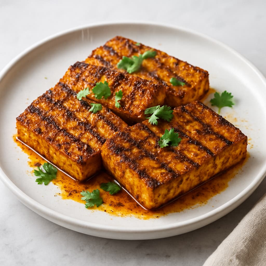 Spiced Grilled Tofu Steaks — FamilyPlate recipe