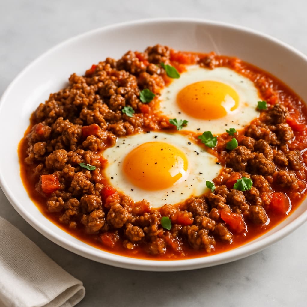 Spiced Lamb & Egg Shakshuka — FamilyPlate recipe