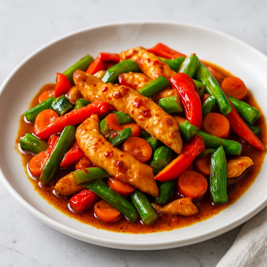 Spicy Chicken Stir-Fry — FamilyPlate recipe