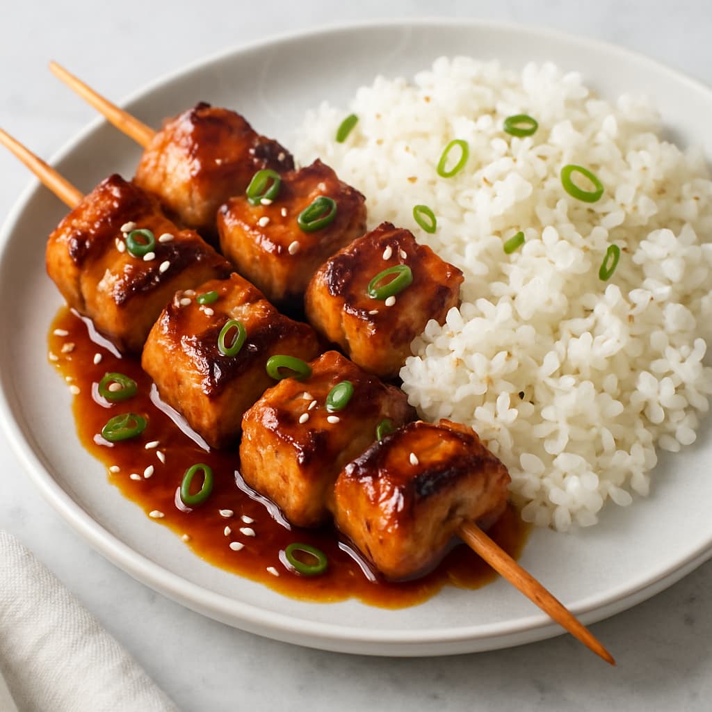 Spicy Chicken Teriyaki Skewers — FamilyPlate recipe