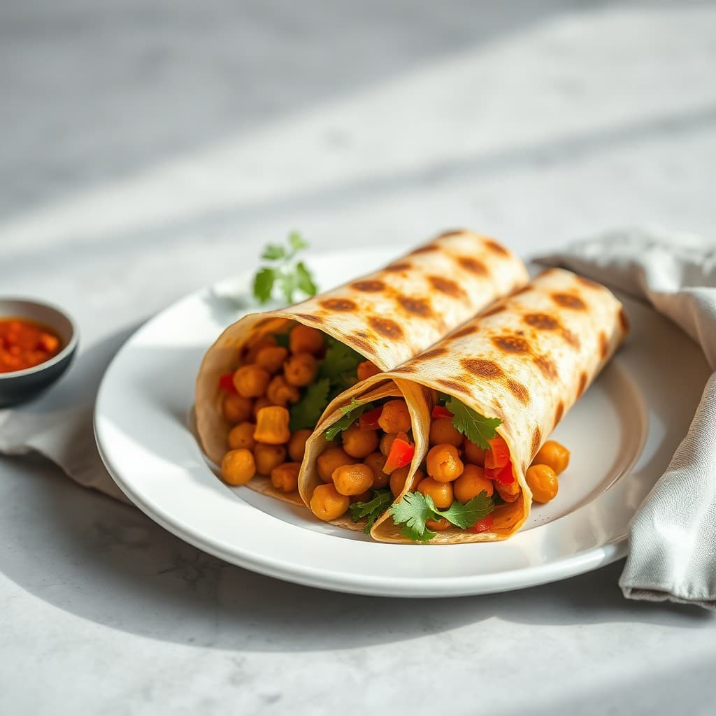 Spicy Chickpea Wraps — FamilyPlate recipe