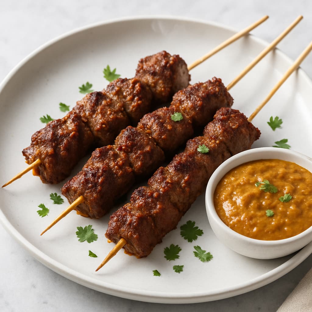 Spicy Lamb Satay Skewers — FamilyPlate recipe
