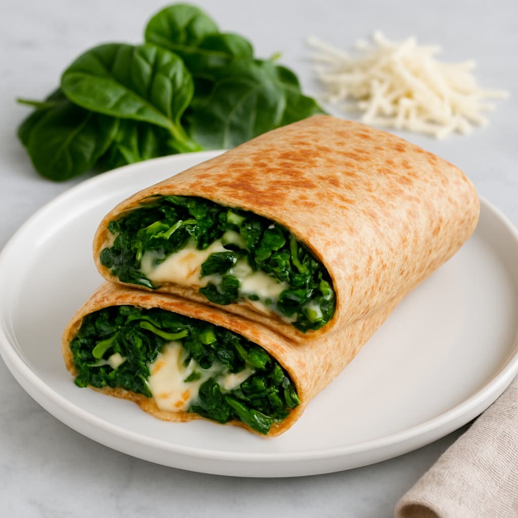 Spinach and Cheese Wrap — FamilyPlate recipe