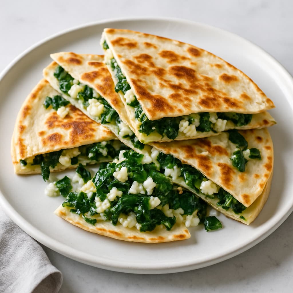 Spinach and Feta Quesadilla — FamilyPlate recipe