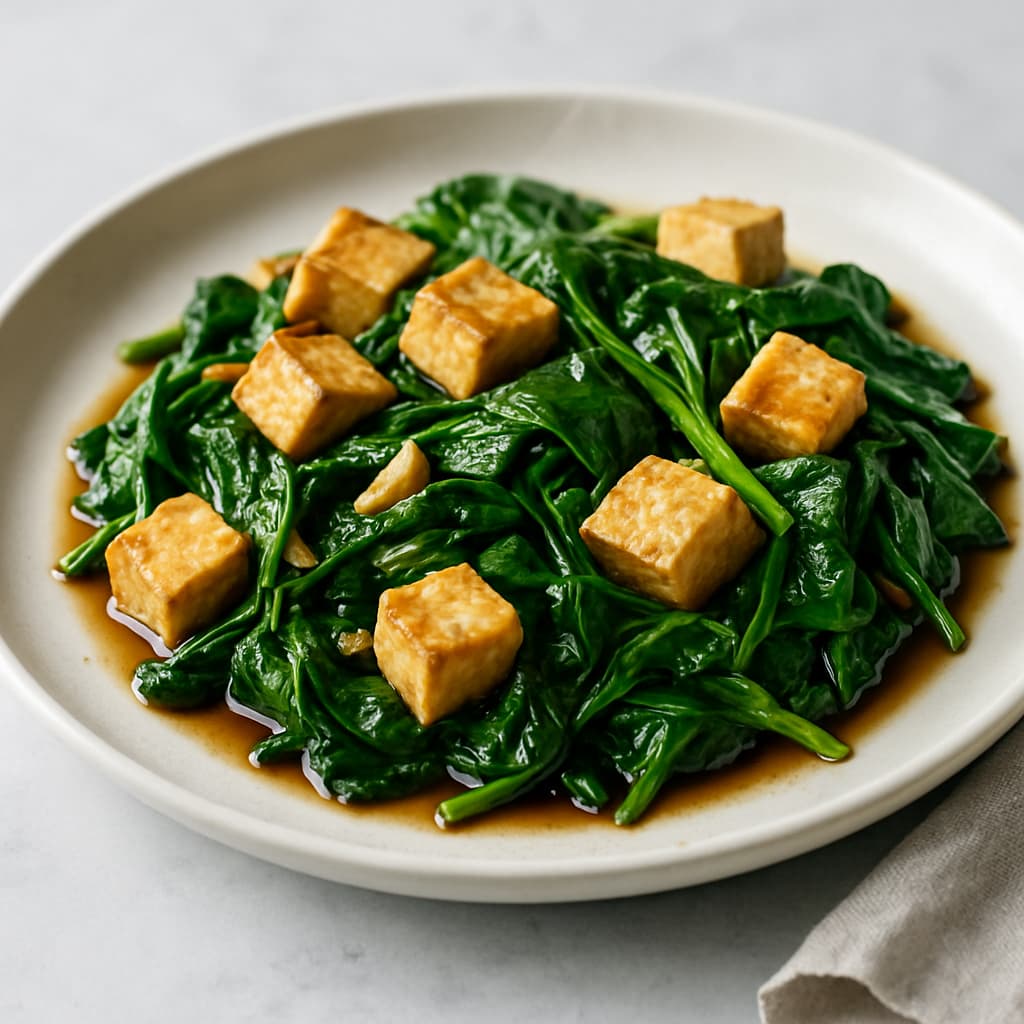 Spinach and Tofu Stir-Fry — FamilyPlate recipe