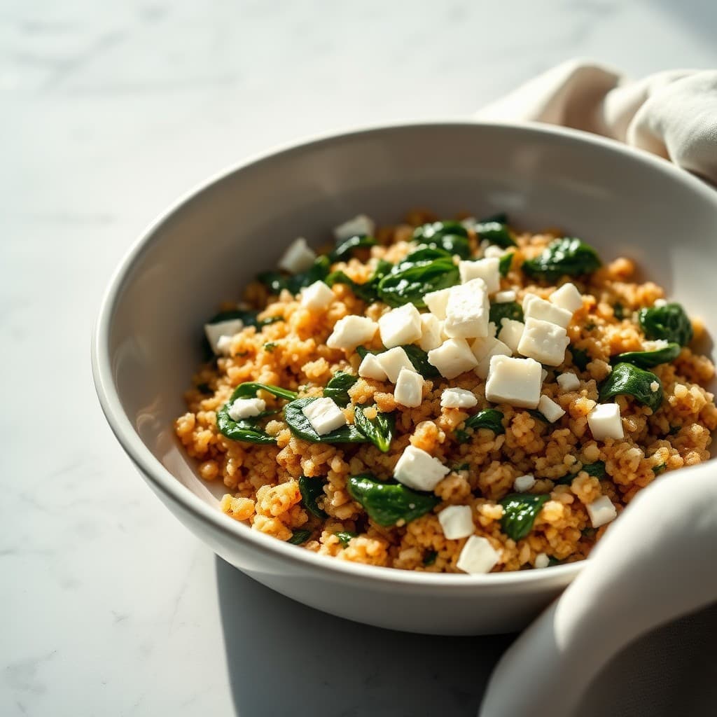 Spinach & Feta Quinoa Bowl — FamilyPlate recipe