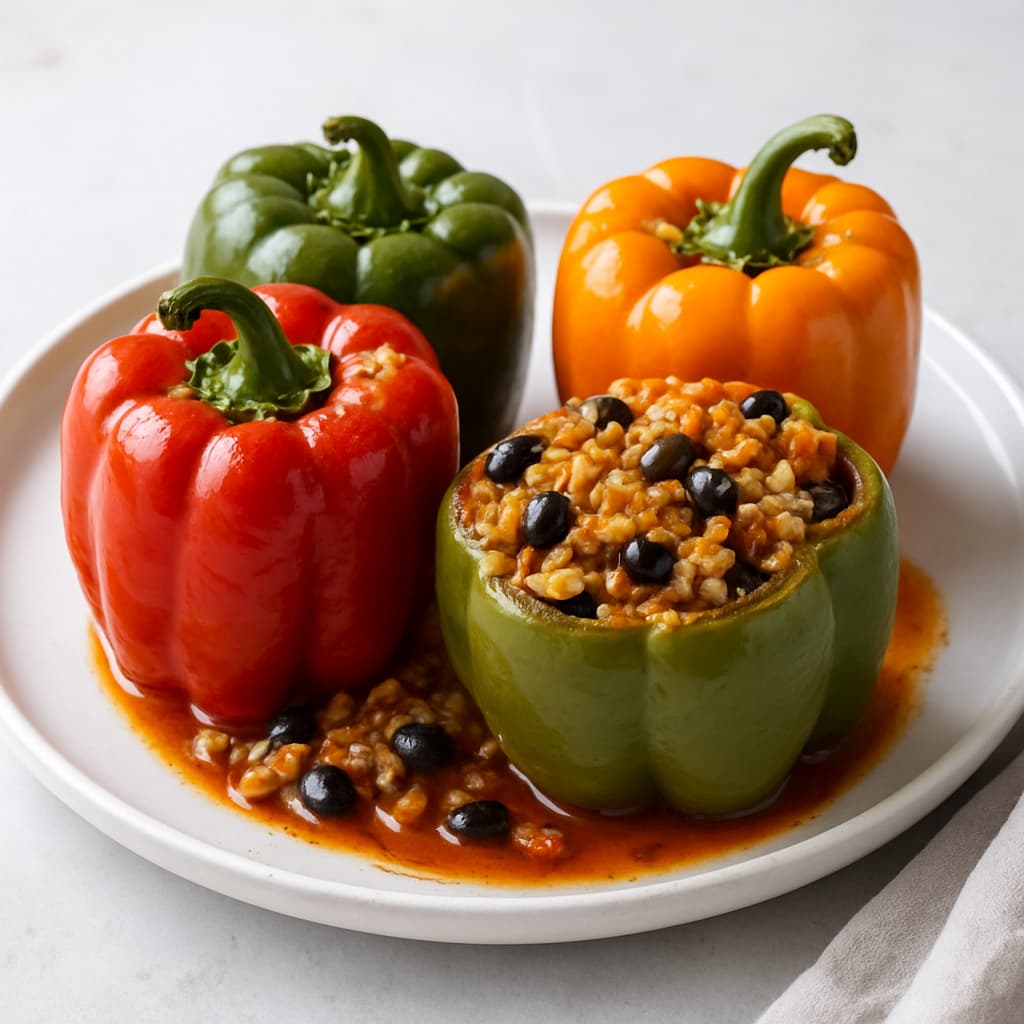 Stuffed Bell Peppers with Rice — FamilyPlate recipe