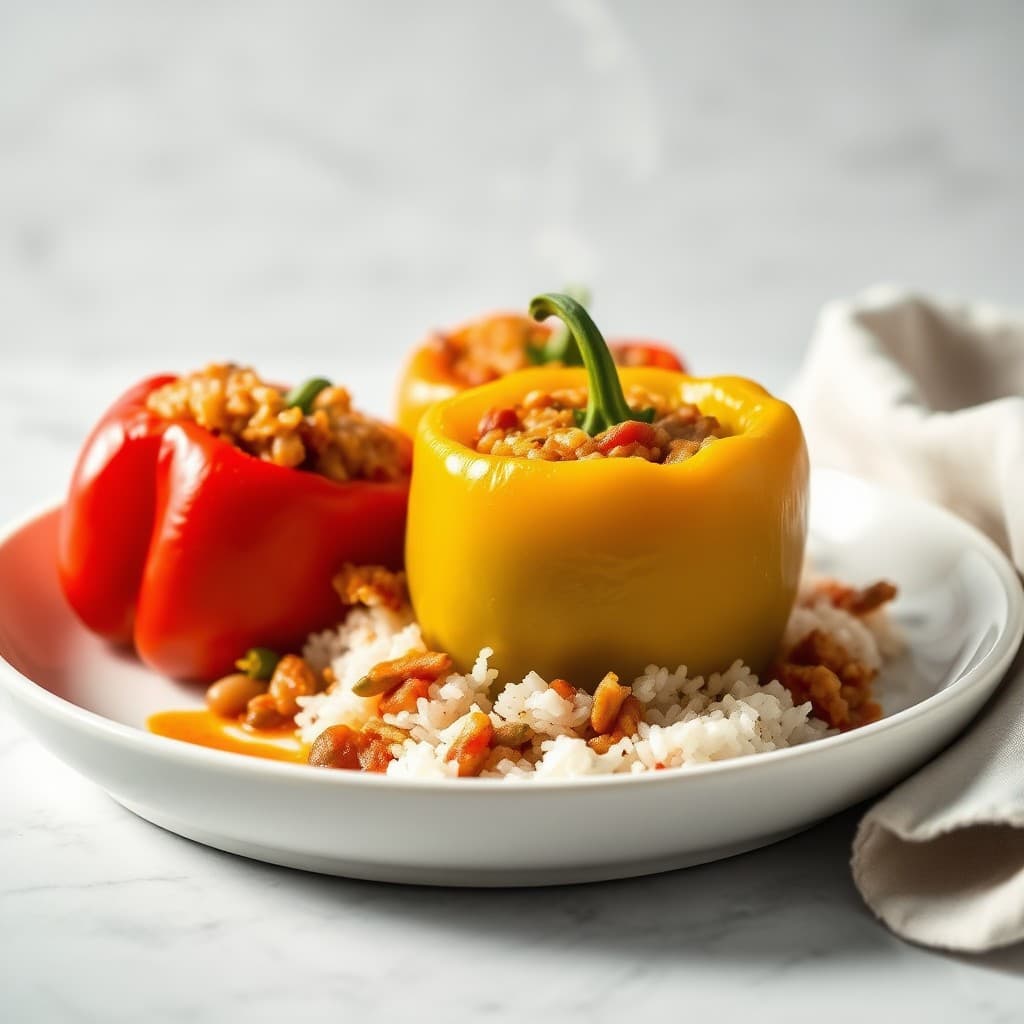 Stuffed Peppers with Rice — FamilyPlate recipe