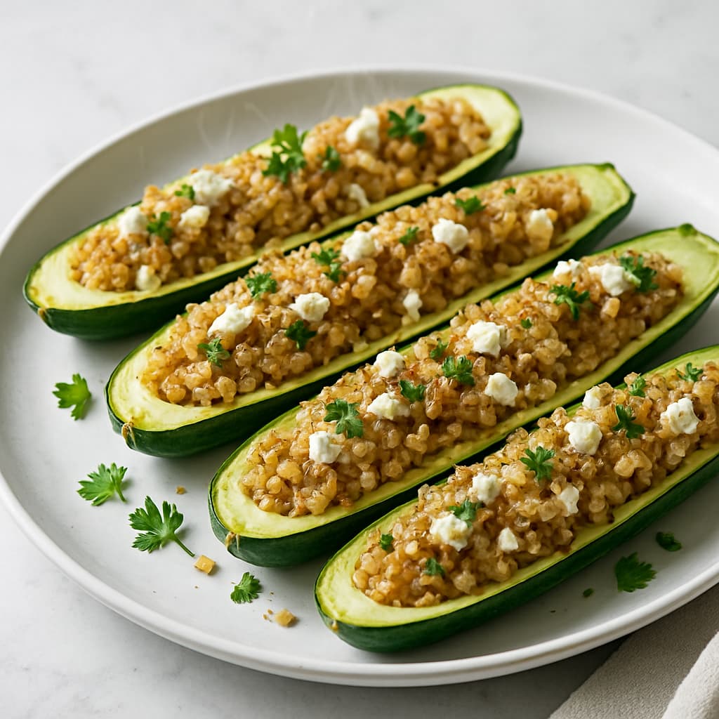Stuffed Zucchini Boats — FamilyPlate recipe
