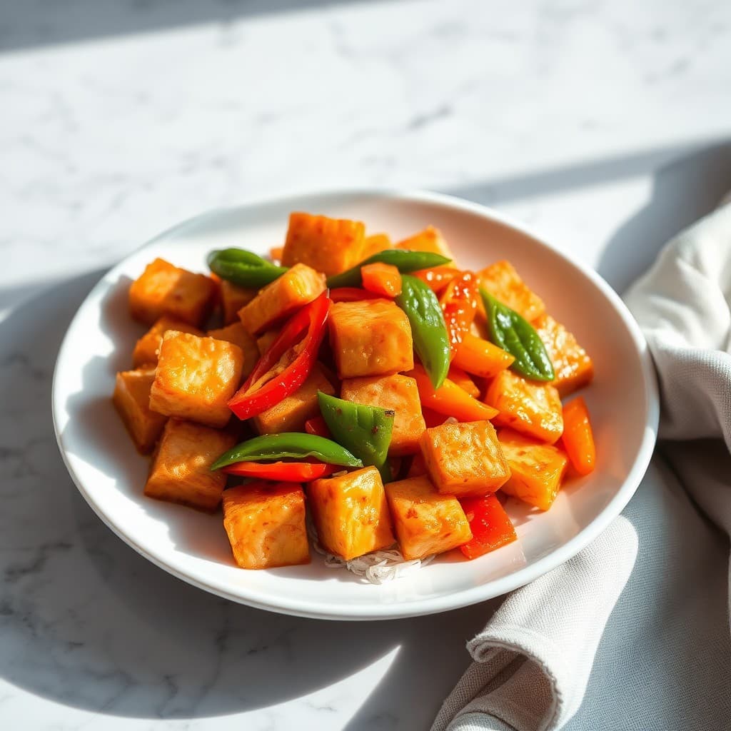 Sweet and Sour Tofu Stir-Fry — FamilyPlate recipe