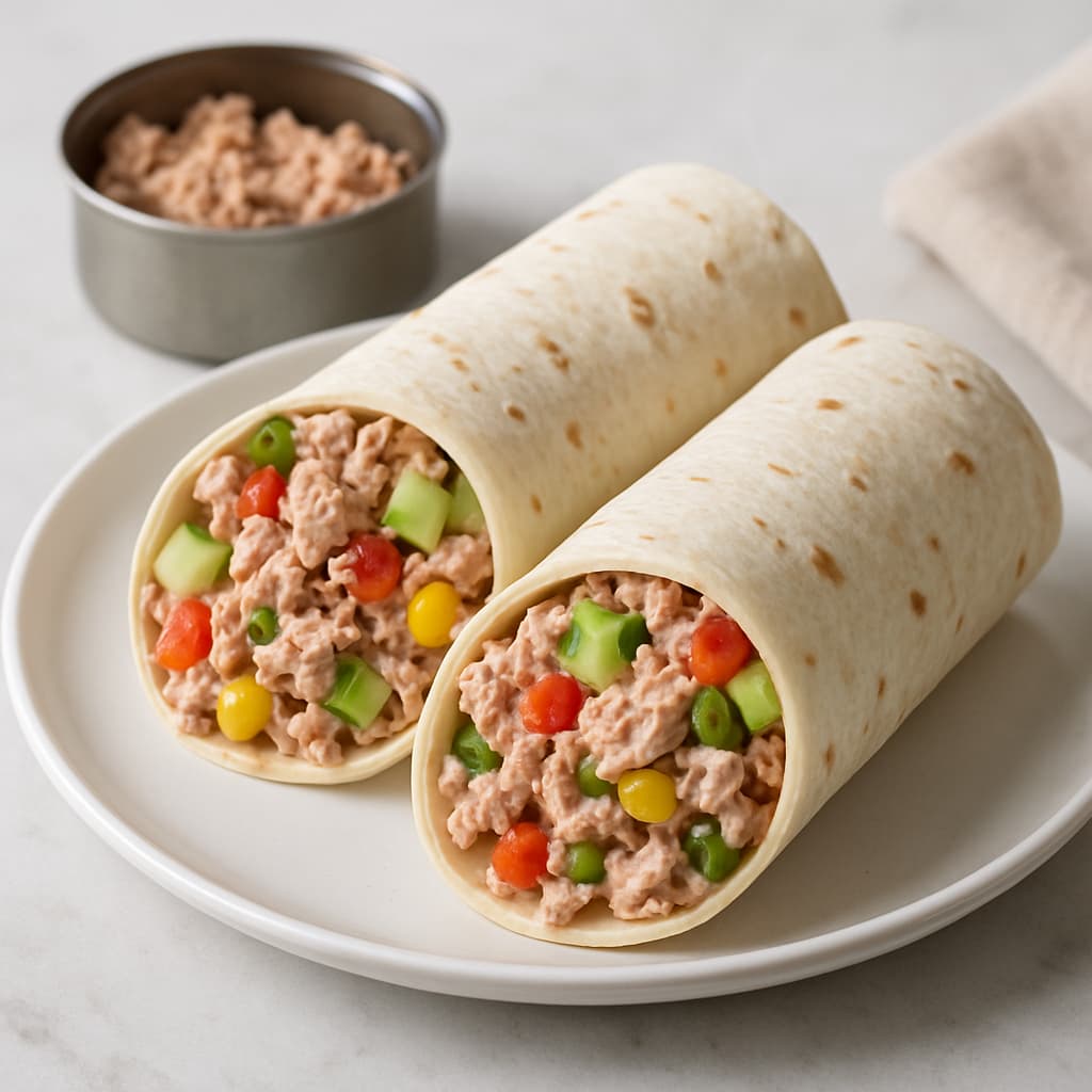 Tuna Wraps with Veggies — FamilyPlate recipe