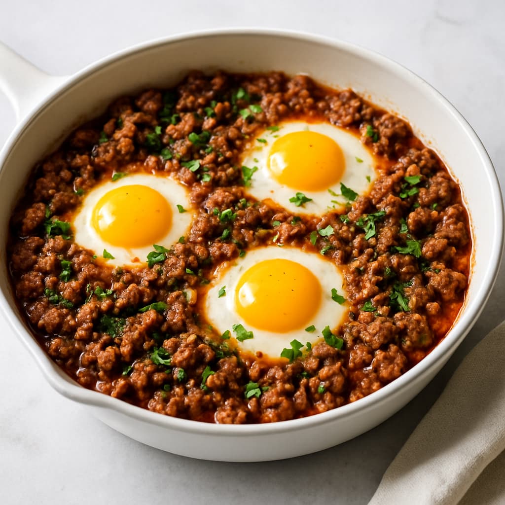 Turkish Lamb & Egg Skillet — FamilyPlate recipe