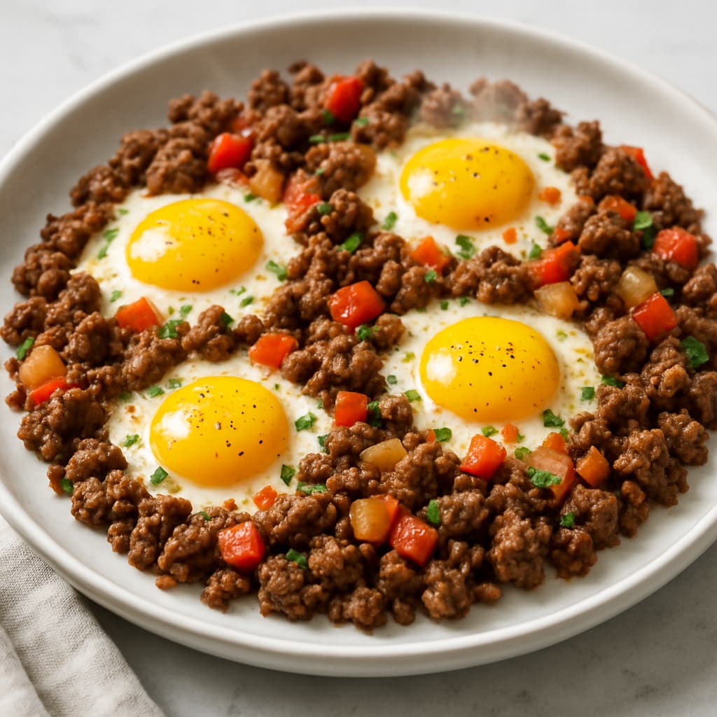 Turkish Lamb & Egg Stir-Fry — FamilyPlate recipe