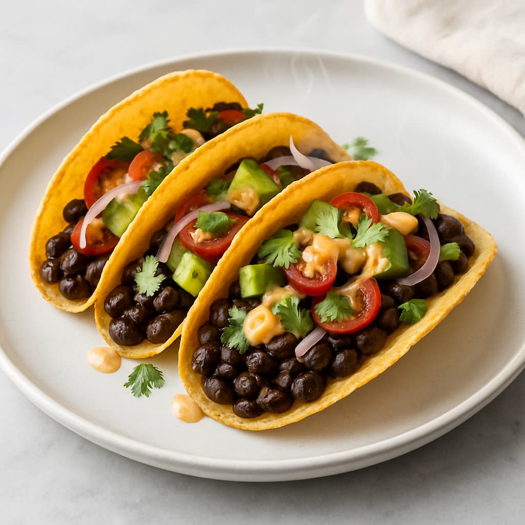 Vegetable and Black Bean Tacos — FamilyPlate recipe
