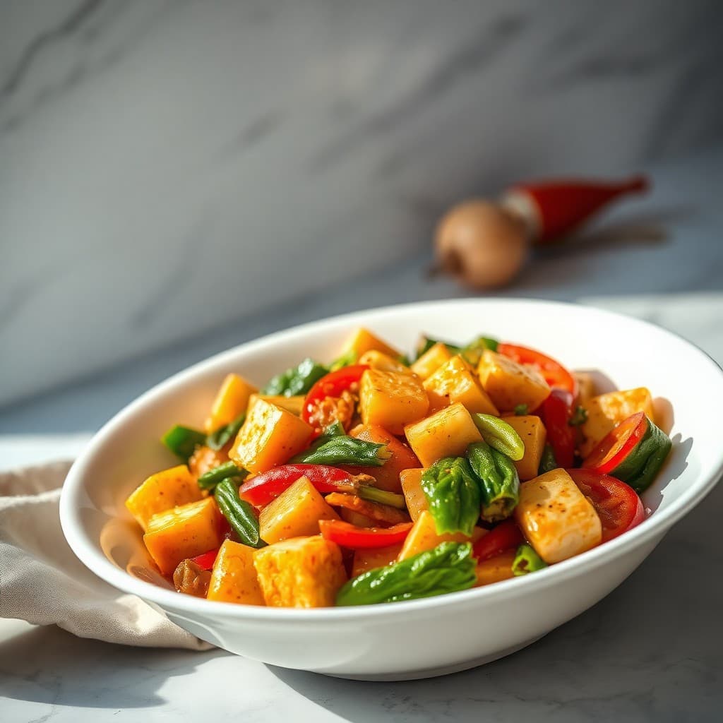 Vegetable Stir-Fry with Tofu — FamilyPlate recipe