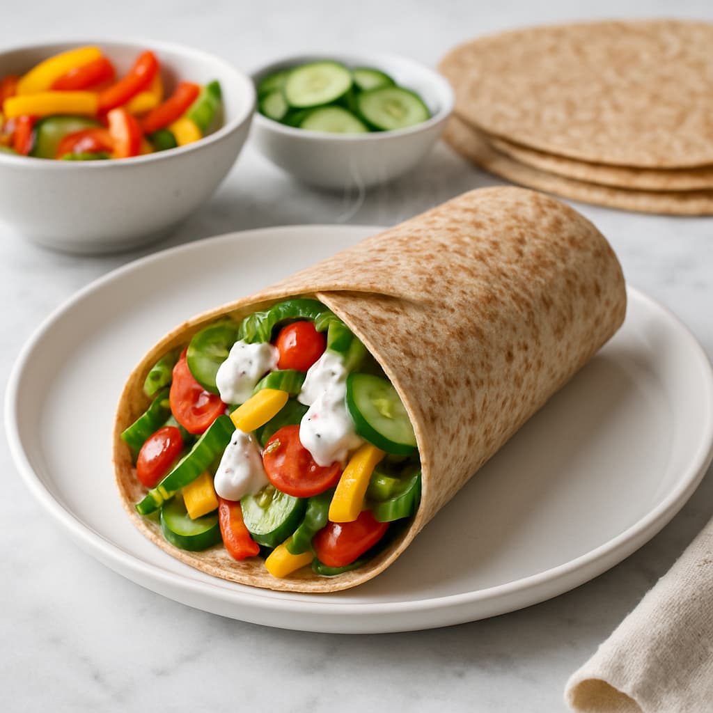 Vegetable Tortilla Wrap — FamilyPlate recipe