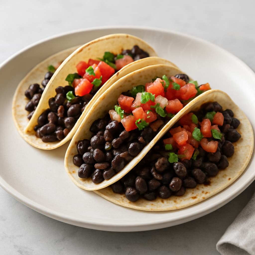 Vegetarian Black Bean Tacos — FamilyPlate recipe