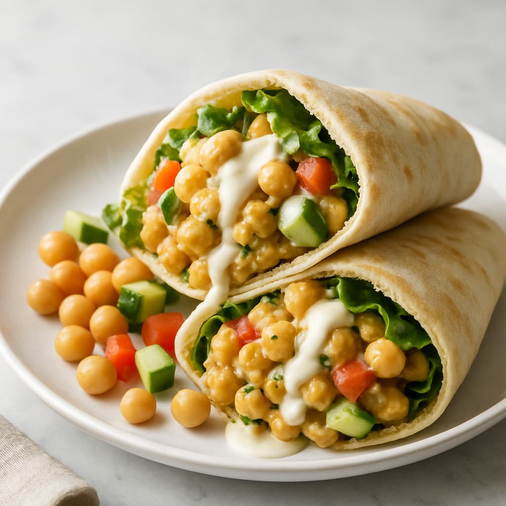 Vegetarian Chickpea Wraps — FamilyPlate recipe