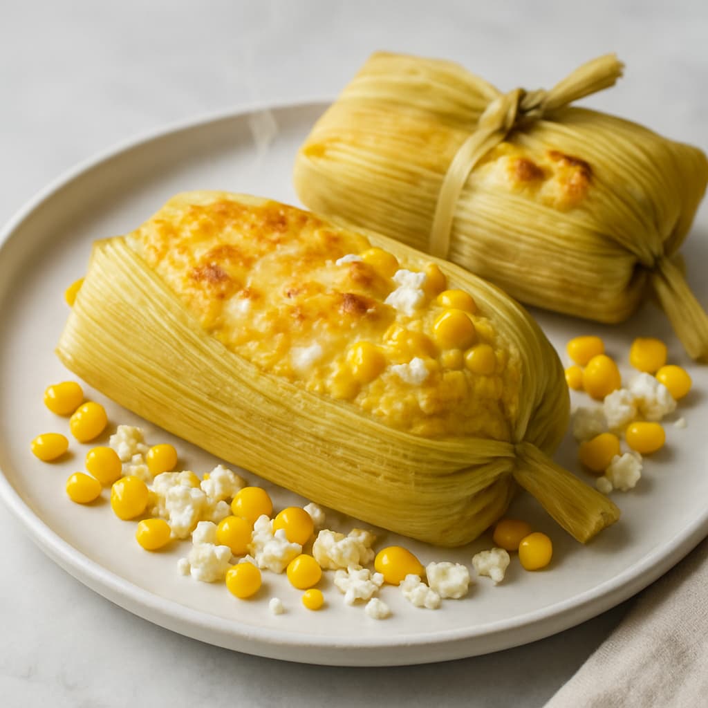 Vegetarian Humita en Chala — FamilyPlate recipe