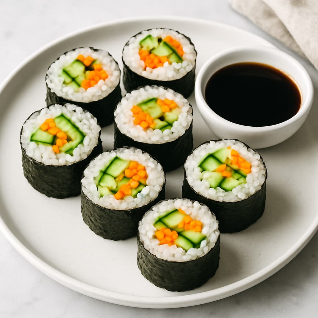 Vegetarian Sushi Rolls — Japanese family meal
