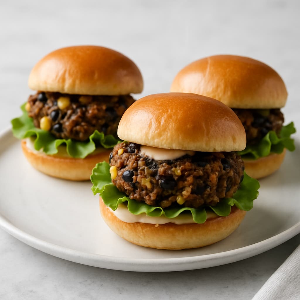 Veggie Burger Sliders — FamilyPlate recipe
