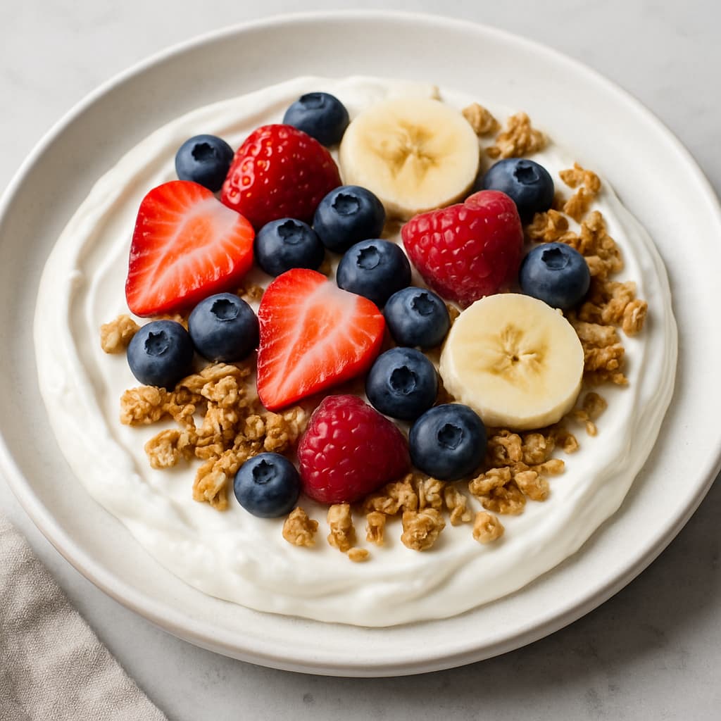 Yogurt with Granola and Fruit — FamilyPlate recipe