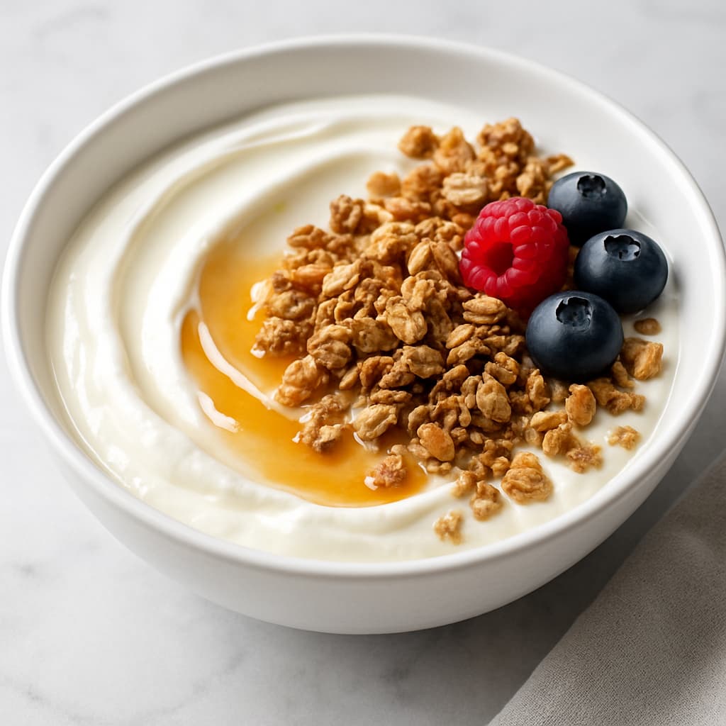 Yogurt with Granola and Honey — FamilyPlate recipe