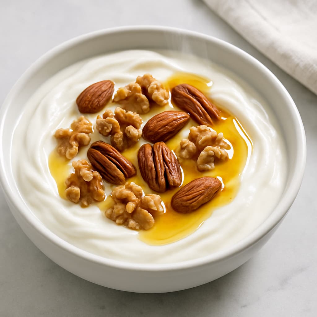 Yogurt with Nuts and Honey — FamilyPlate recipe