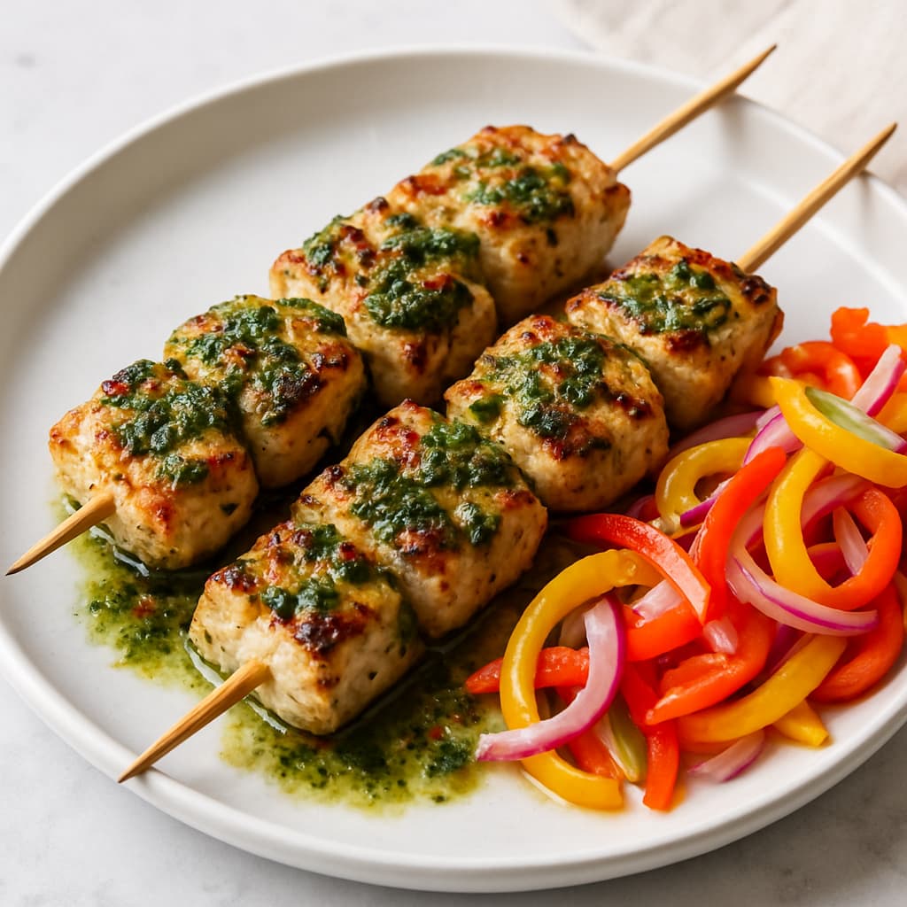 Argentinian Chimichurri Chicken Skewers — FamilyPlate recipe