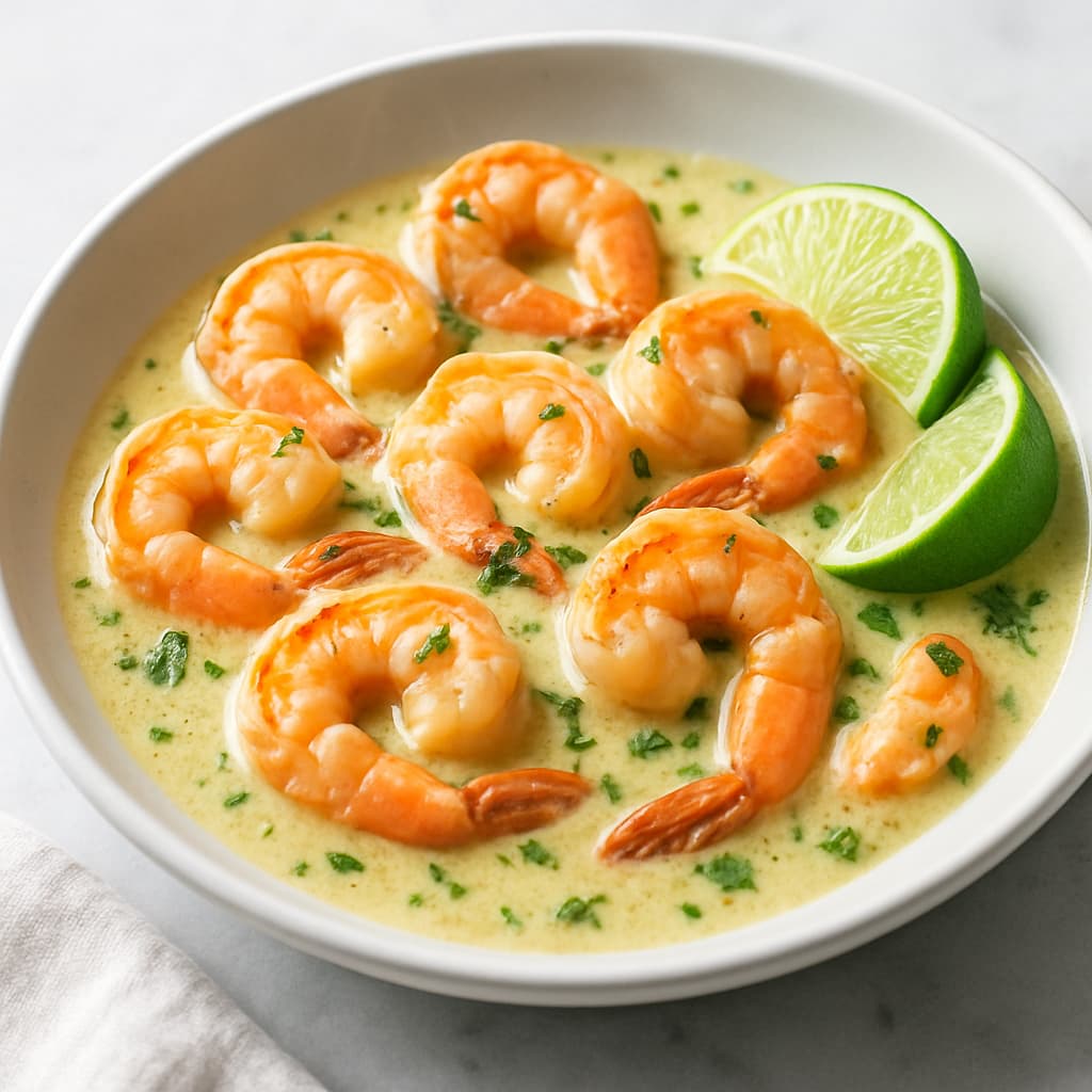 Brazilian Coconut Lime Shrimp Skillet — Brazilian family meal