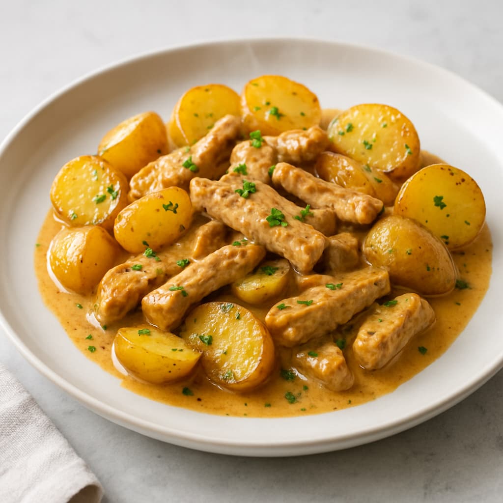 German Pork Codger's Skillet with Potatoes — German family meal